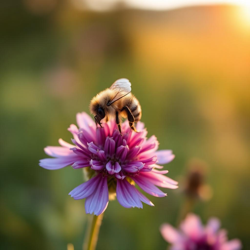 Honeybee on a Montana wildflower